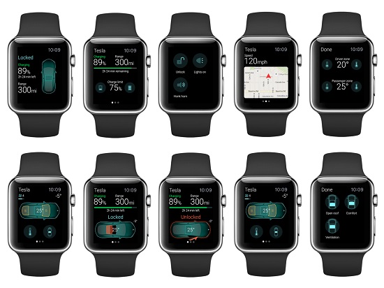 用Apple Watch操控特斯拉，真的可以！