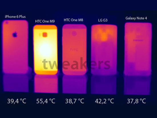 買來煎雞蛋！HTC M9機身發熱高達55.4度