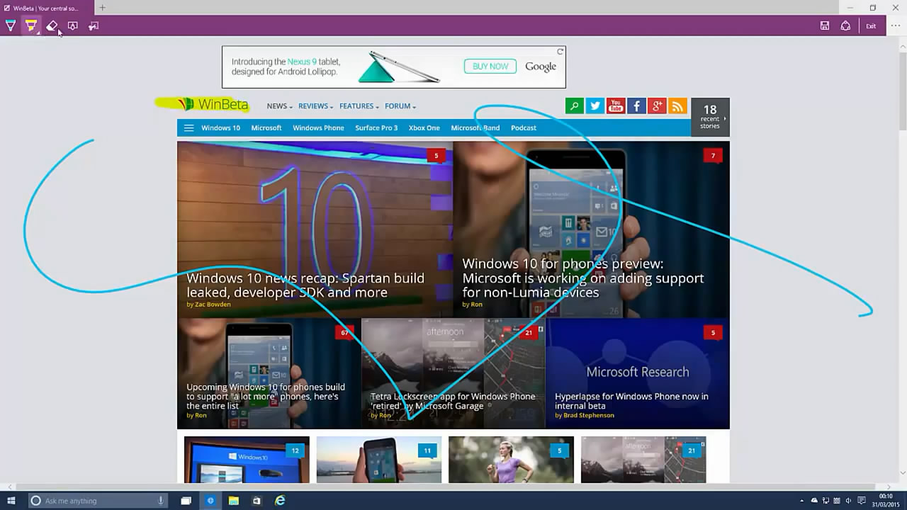 Windows 10新預覽版上手，終于玩上斯巴達瀏覽器了