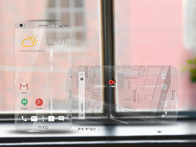 這才叫無邊框！HTC Clear透明手機(jī)曝光