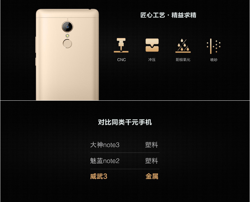 中興威武3發布：全金屬+指紋識別 999元起
