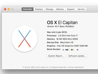 蘋果OS X El Capitan第五公測版臨時(shí)撤回