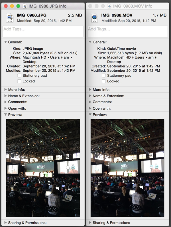 iPhone 6s Live Photos照片實為小視頻？