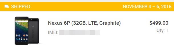 終于等到你！消息稱Nexus 6P已經發貨