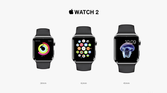 超窄邊框搶眼 Apple Watch 2概念圖曝光