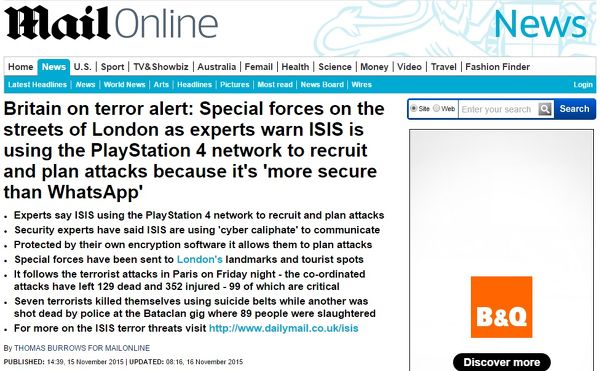 還索尼清白！深扒“ISIS利用PS4策劃襲擊巴黎”