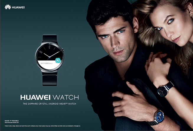 超模國(guó)際范！華為HUAWEI WATCH廣告大片曝光