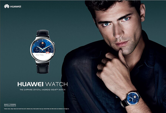 超模國(guó)際范！華為HUAWEI WATCH廣告大片曝光