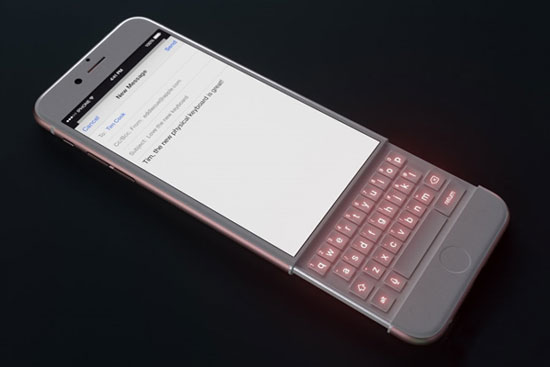 iPhone 6s加入物理全鍵盤？炫酷極了！