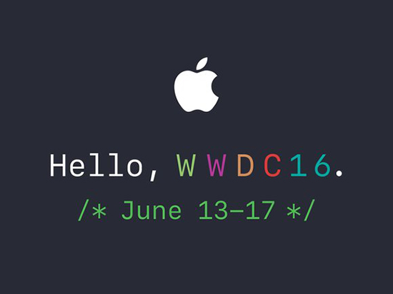 蘋果發(fā)出WWDC 2016邀請函：本月13日正式舉行