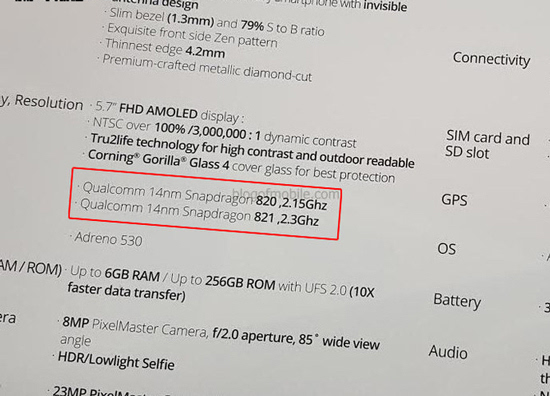 華碩搶首發？ZenFone 3 Deluxe驚現驍龍821版