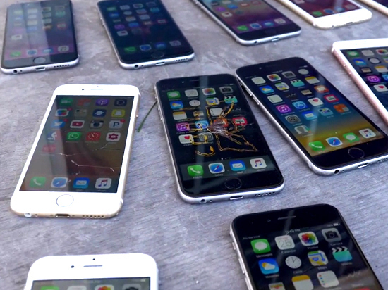 視頻：史上最狂虐機  14部iPhone的墜落測試
