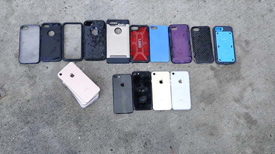 誰最靠譜？iPhone 7保護套15米跌落測試