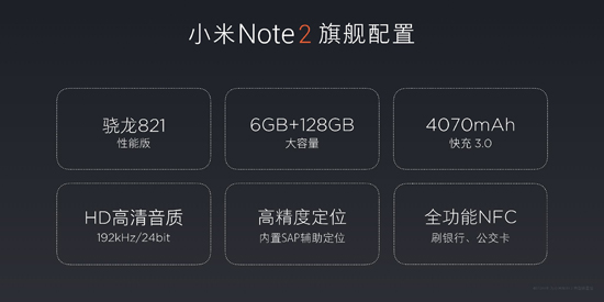化身商務旗艦 雙曲面小米Note2強勢回歸