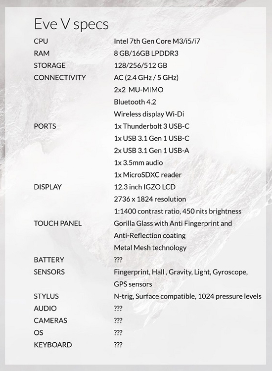 買不起Surface Pro 4？眾包Eve V也許適合你