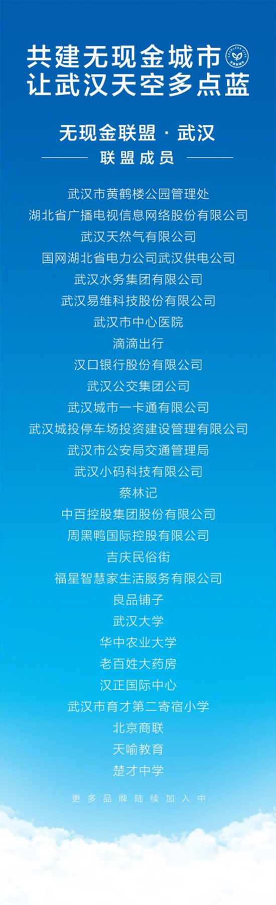 繼杭州之后 武漢成為中國第二個無現金城市