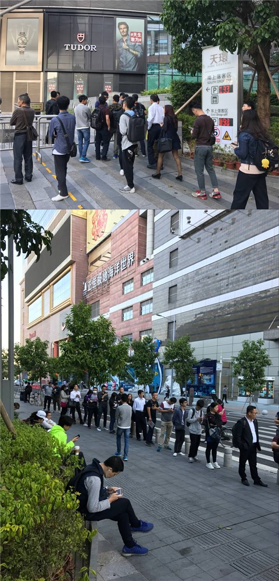 蘋果iPhone X國內(nèi)首銷：一機難求，但排隊搶購盛況不再