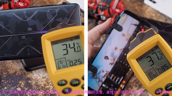 紅魔Mars電競(jìng)手機(jī)溫度對(duì)比測(cè)試：吃雞40分鐘表現(xiàn)完勝一加6T