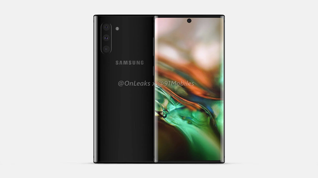 三星Note10最新渲染圖曝光：整體風格硬朗 再次“真香警告”？