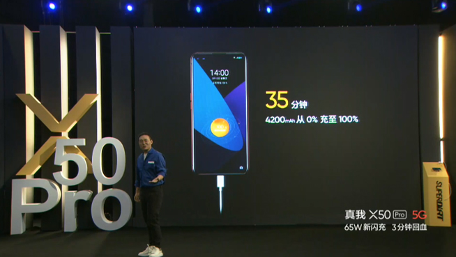 realme X50 Pro發布：65W閃充3分鐘回血 3599元起真香