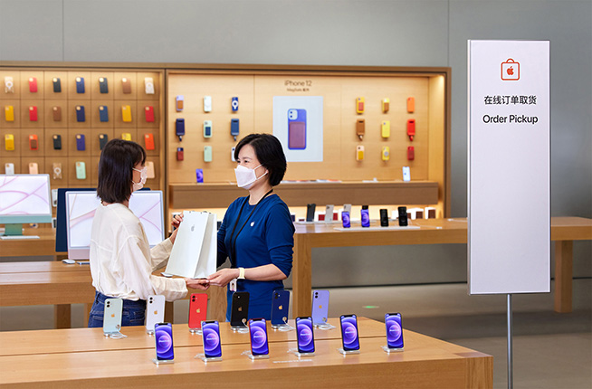 最快一小時取貨，蘋果零售店取貨服務現已在中國大陸推出