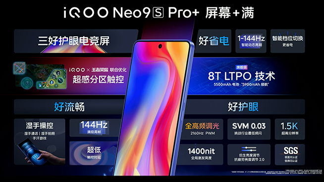 iQOO Neo9S Pro+綜合配置詳解，屏幕素質拉胯？